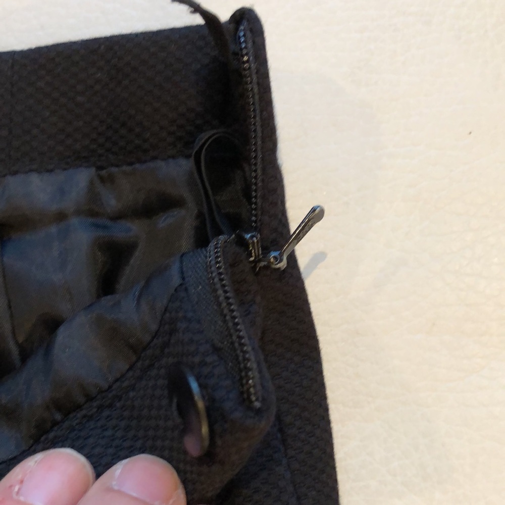 Talbots black waffle side zip pants - Picture 5 of 7